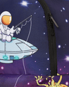 SPACEMAN GONE FISHING BACKPACKS
