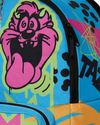 SPACE JUNK LOONEY TUNES TAGGED-UP TAZ BACKPACK
