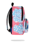 SPACE JUNK SMURFETTE GRAFFITI FLOWERS BACKPACK