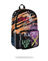 SPACE JUNK ORANGE GRAFFITI BACKPACK