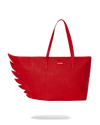 RED SCRIBBLE WING TOTE